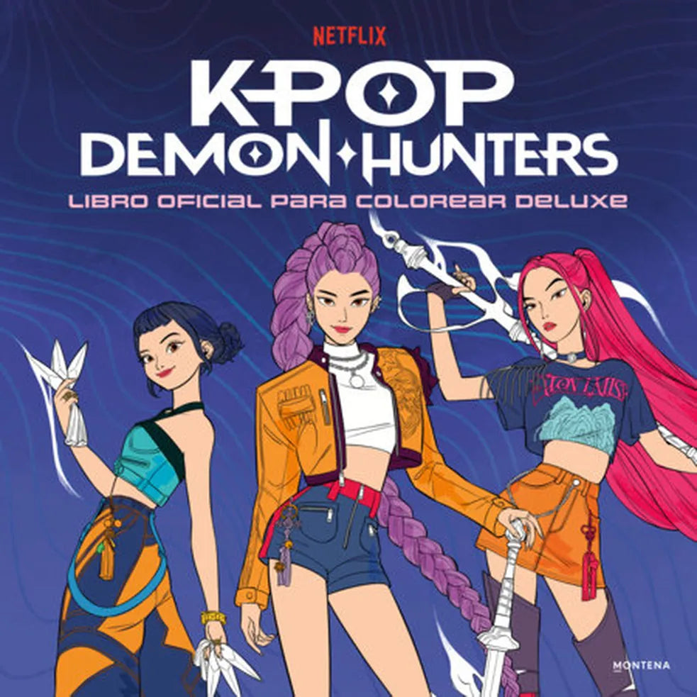 Portada de KPop Demon Hunters. Libro oficial para colorear