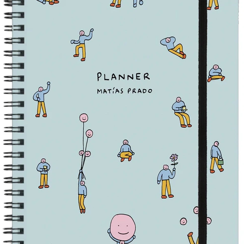 Portada de Planner Matías Prado celeste