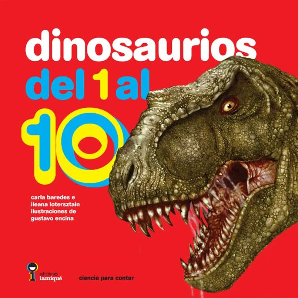 Portada de DINOSAURIOS DEL 1 AL 10 — VV AA. ISBN 9789871217144
