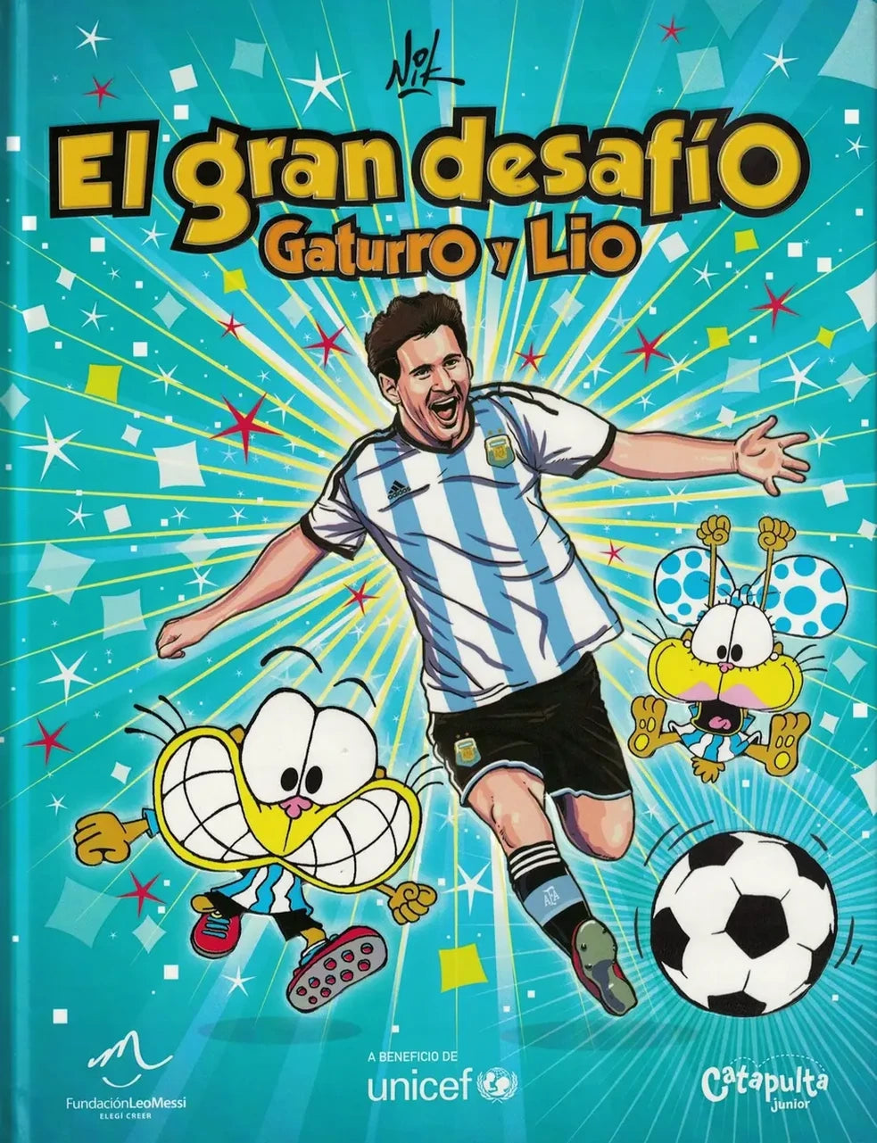 Portada del libro El gran desafío: Gaturro y Lío, de Nik