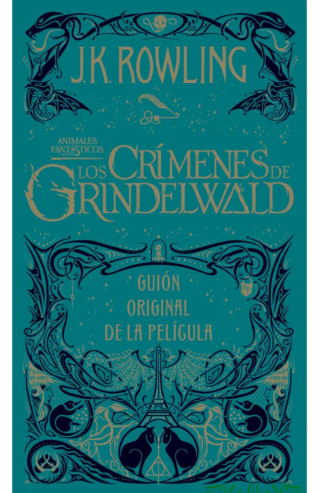 Portada de Los crímenes de Grindelwald. Guion original de la película, de J.k. Rowling
