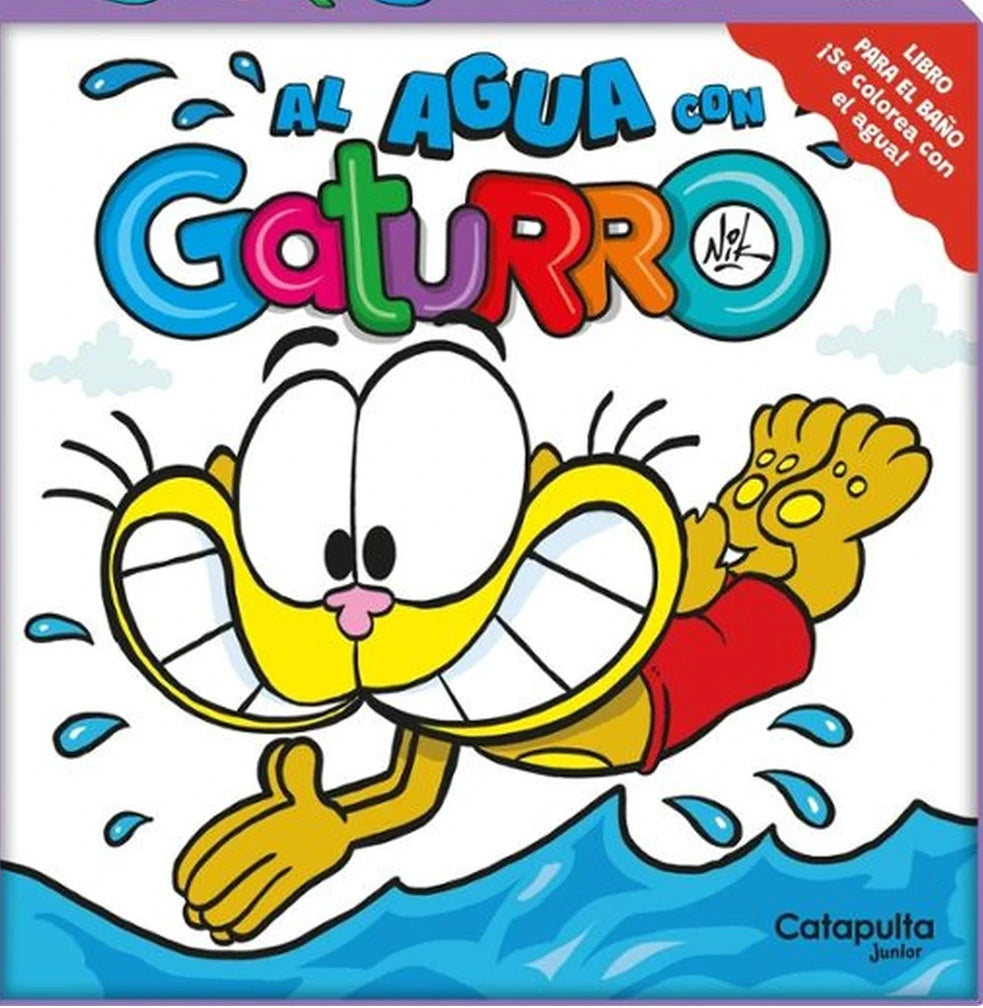 Portada del libro Al agua con Gaturro, de Cristian Gustavo Dzwonik