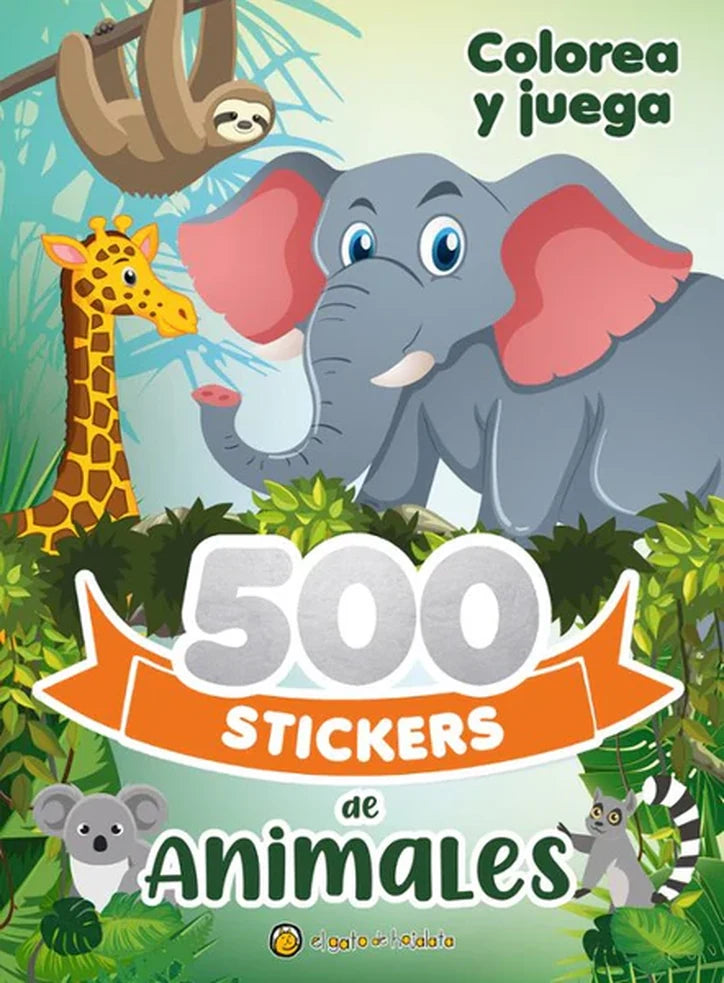 Portada de 500 Stickers de Animales