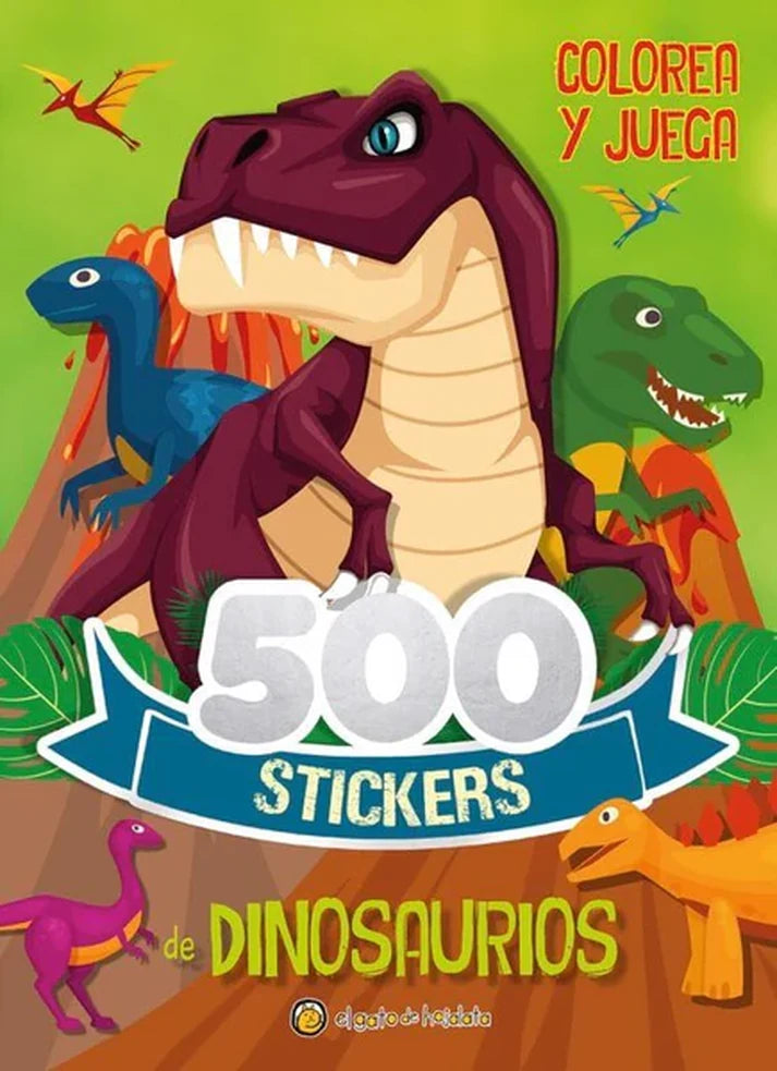 500 stickers de dinosaurios - El Gato de Hojalata