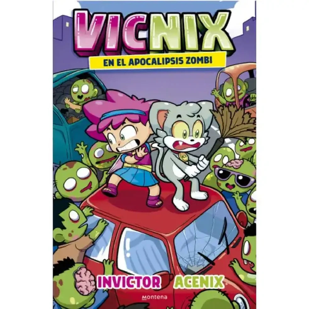 Portada de Vicnix en el apocalipsis zombi, Invictor Acenix