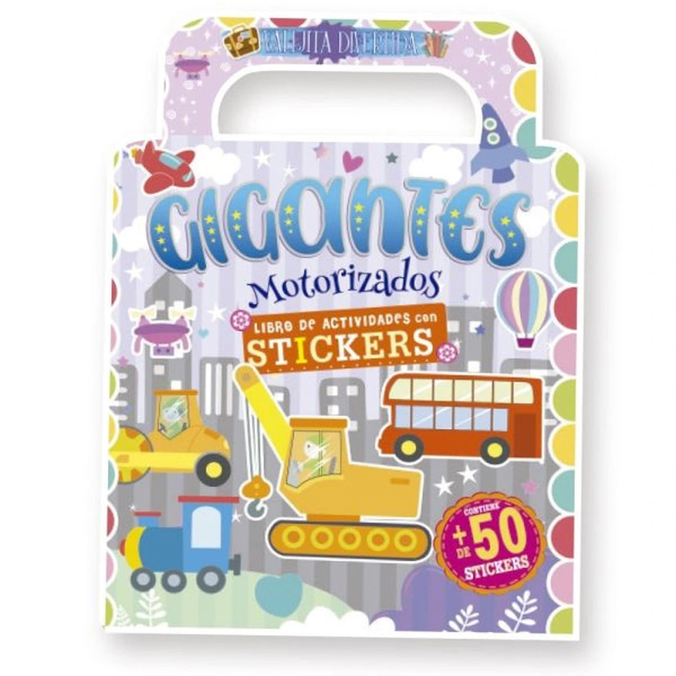 Portada de Gigantes motorizados. Actividades y stickers