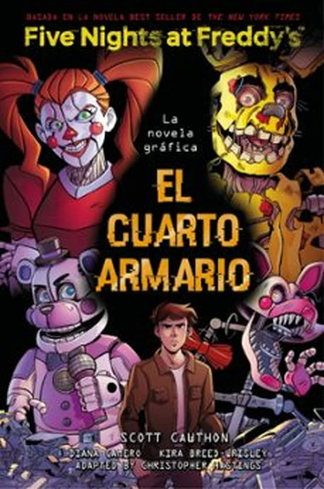 Portada de EL CUARTO ARMARIO FIVE NIGH AT FREDDYS