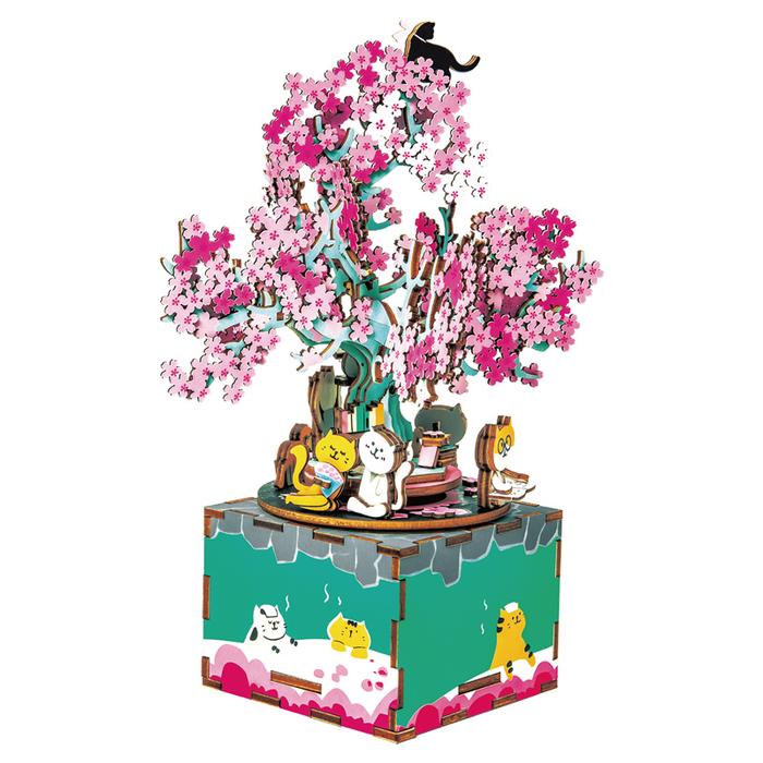 Comprar libro  ARBOL DE GATOS CEREZO FLORIDO PUZZLE 3D CAJA MUSICAL con envío rápido a todo Chile - Qué Leo Copiapó