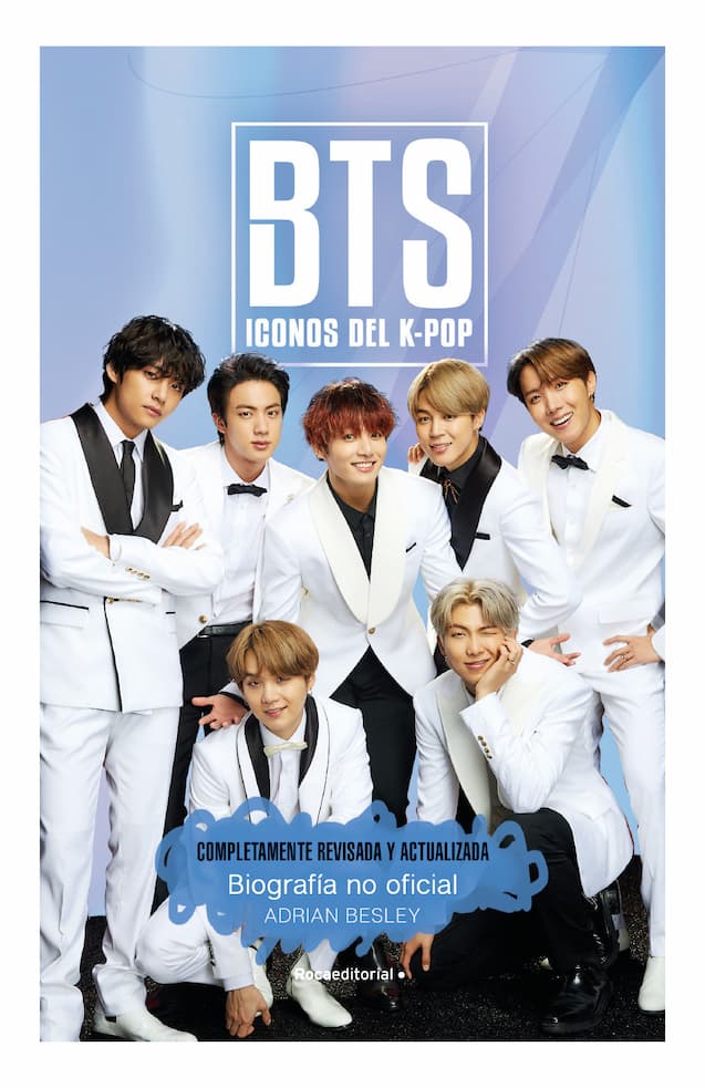 Portada del libro BTS ICONOS DEL K POP de ADRIAN BESLEY , publicado por ROCAEDITORIAL