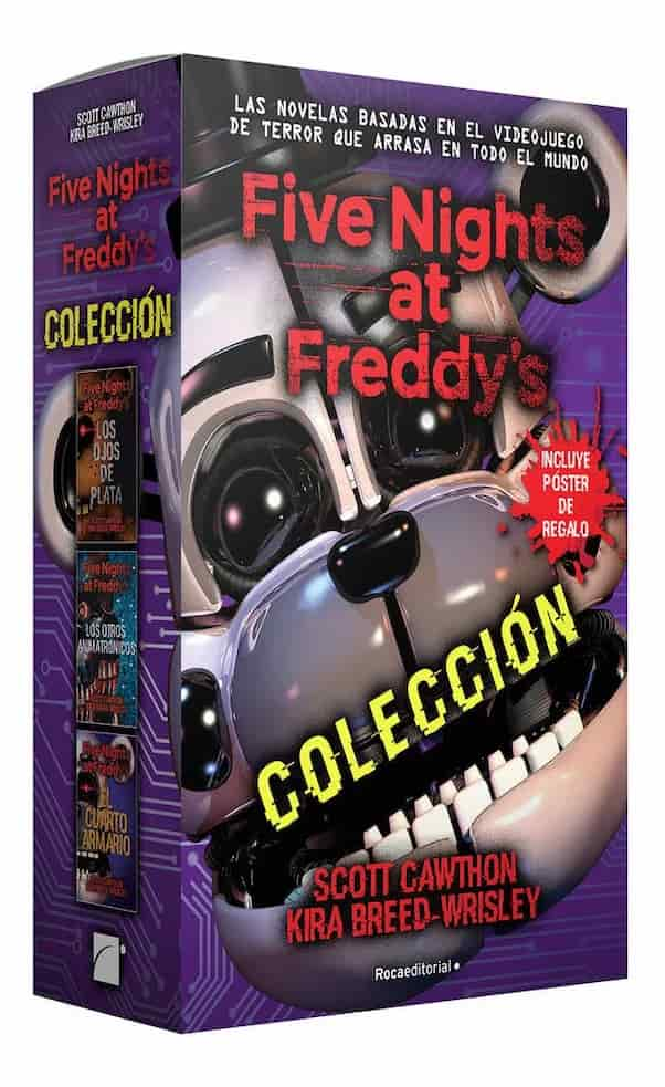 Portada del libro 'ESTUCHE FIVENIGHTS AT FREDDYS - SCOTT CAWTHON Y KI | TERROR' de fivenights. Pertenece a la categoría terror. Ideal para quienes buscan historias apasionantes.