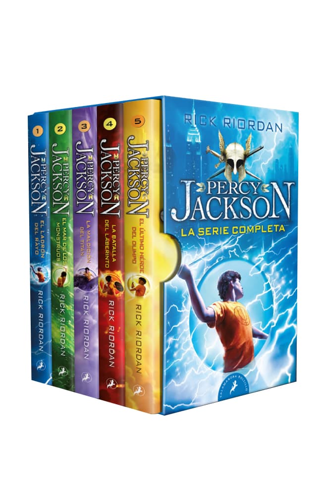 comprar libro PERCY JACKSON LA SERIE COMPLETA RICK RIORDAN Leolibros.cl / Qué Leo Copiapó